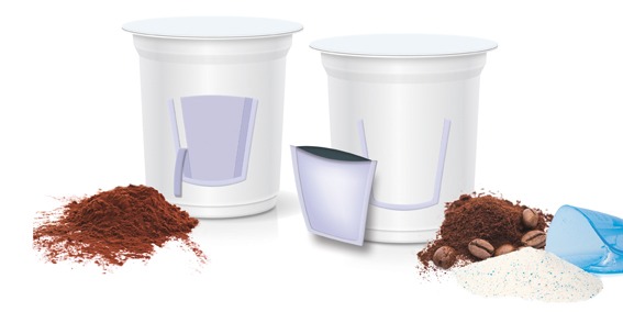 BARQUETTE-POT-dosage étiquette adhésive de contact alimentaire / etik ouest packaging . innovative solution
