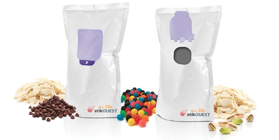 DOYPACK-Up’n Bag Clic Etik OUEST packaging - emballage souple refermable / etik ouest packaging / labels open and reclosed