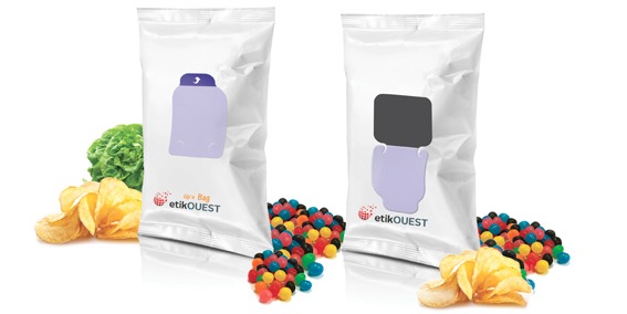 etik ouest packaging étiquette adhésive sachet alimentaire FLOW PACK-Up'n BAG / packaging