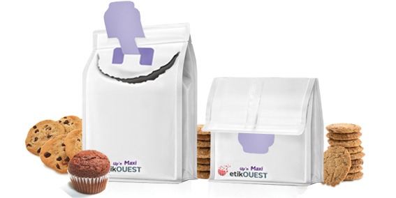 QUATTRO SEAL-Up’n MAXI Etik OUEST packaging - emballage souple ouverture facile QUATTRO SEAL-Up'n MAXI / food packaging labels