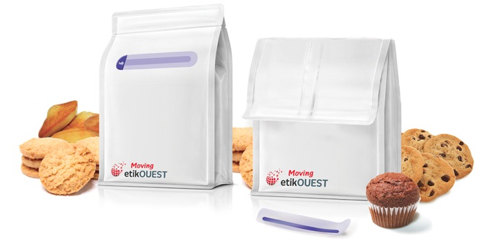 Etik OUEST packaging - QUATTRO SEAL-U'pn MOVING / etik ouest packaging / labels manufacturer