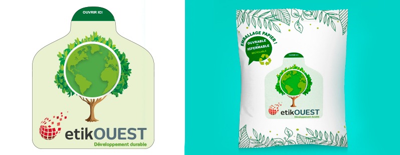 emballage mono-materiaux emballage mono-matériau papier,PE, PP, Etik Ouest Packaging