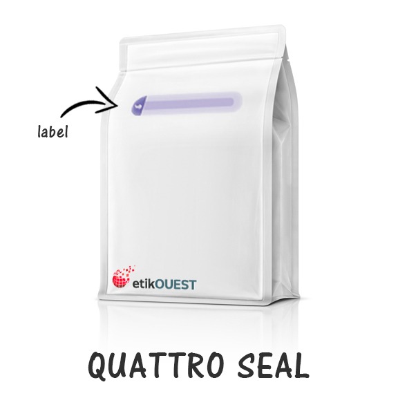 opening and closing label quattro seal, Ettik ouest Packaging