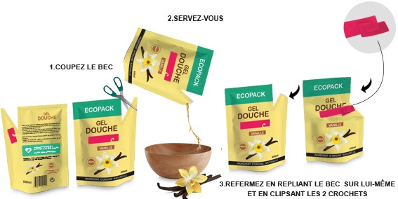 Solution Reclosed liquid, Etik Ouest Packaging Reclosed liquid, alternative au bouchon sur emballage, Etik Ouest Packaging
