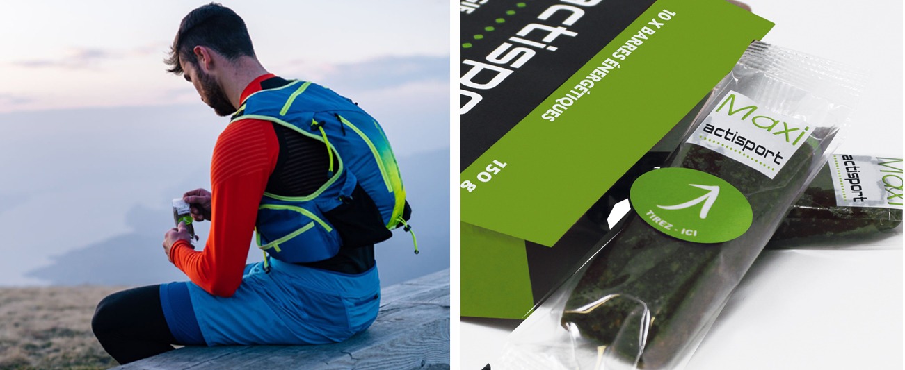 sport-ouverture-facile-emballage-etikouest-packaging sport barre énergétique avec ouverture facile, marathon barre énergétique ouverture facile avec les dents, triathlon barre énergétique collée sur le vélo, Etik Ouest Packaging